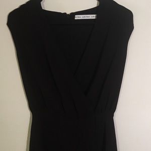 Classic Black Crepe Low Cut “&Other Stories” Dress